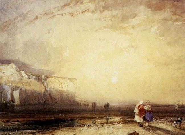 Sunset in the Pays de Caux, Richard Parkes Bonington